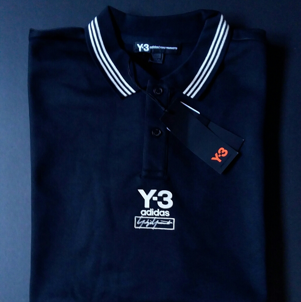 Y-3 Adidas Mens Beach Polo Tech Sport Shirt XL